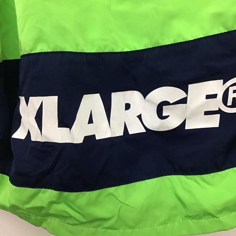 エクストララージ XLARGE パンツ ショートパンツ ショートパンツ ハーフパンツ カジュアルパンツ ナイロンパンツ L ロゴ、文字 緑 / グリーン /  メンズ USED 古着 中古 10142933