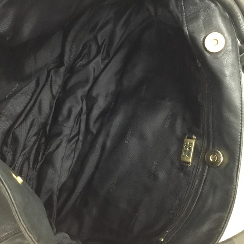 ロエベ LOEWE ハンドバッグ ハンドバッグ オールドロエベ ワンポイント 黒 / ブラック /  レディース USED 古着 中古 10137340