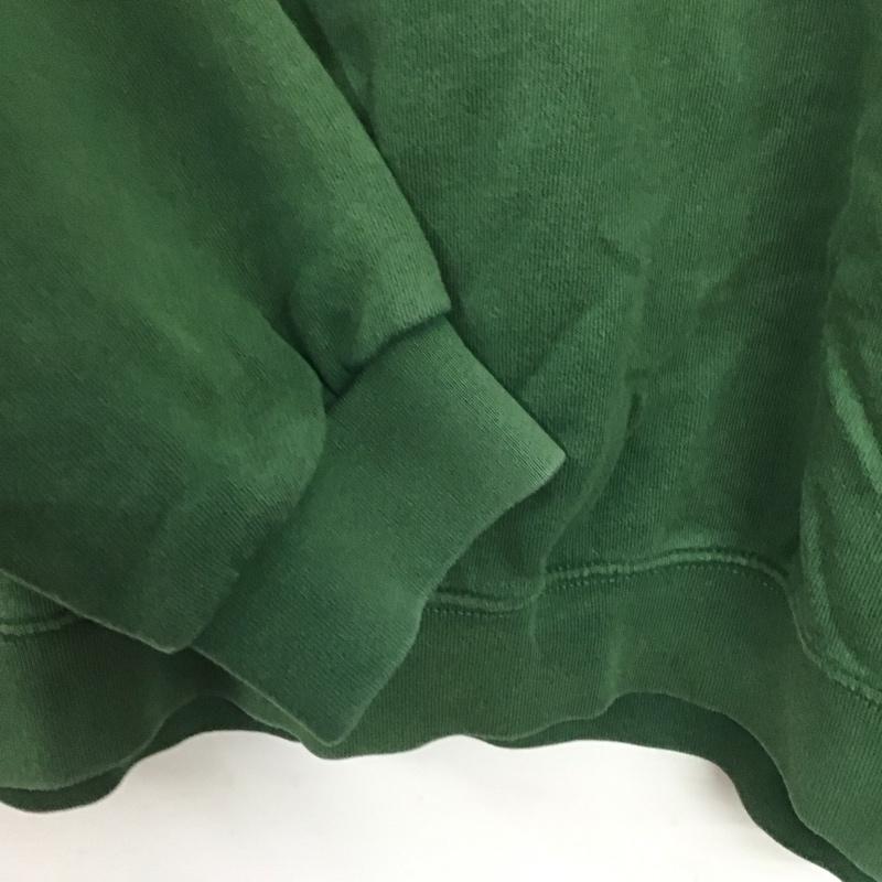 ザラ ZARA トレーナー 長袖 長袖トレーナー スウェット クルーネック プルオーバー M ロゴ、文字 緑 / グリーン /  レディース USED 古着 中古 10144205