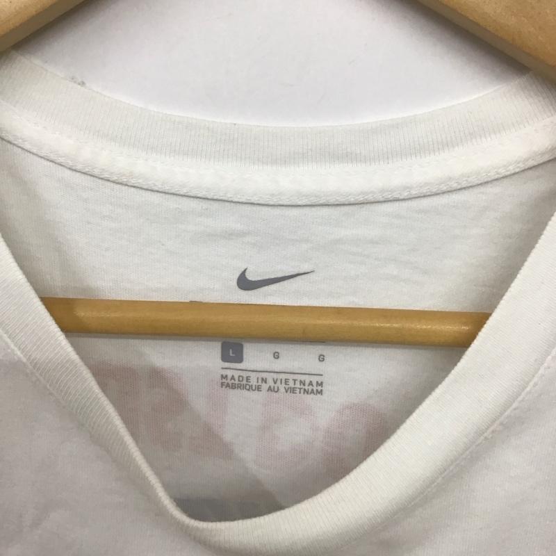 ナイキ NIKE Tシャツ 半袖 bq0246-100 リミックス3Tシャツ 半袖カットソー プリントTシャツ L ロゴ、文字 白 / ホワイト /  メンズ USED 古着 中古 10128725