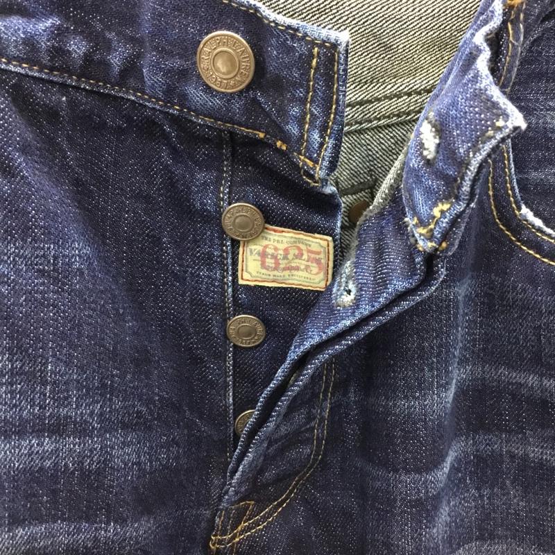 ポロラルフローレン POLO RALPH LAUREN パンツ デニム、ジーンズ 41381 W33 L32 33インチ ダメージ加工 インディゴ / インディゴ /  メンズ USED 古着 中古 10111391