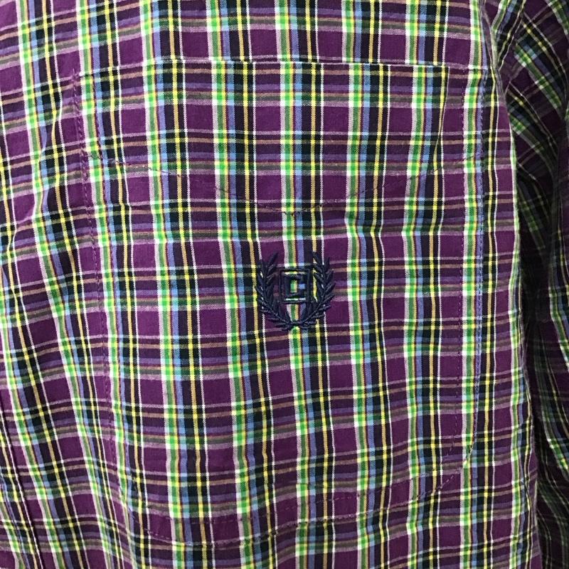 チャップス CHAPS シャツ、ブラウス 長袖 長袖シャツ カラーシャツ ポケットシャツ 長袖カットソー チェックシャツ L チェック マルチカラー / マルチカラー /  メンズ USED 古着 中古 10118280