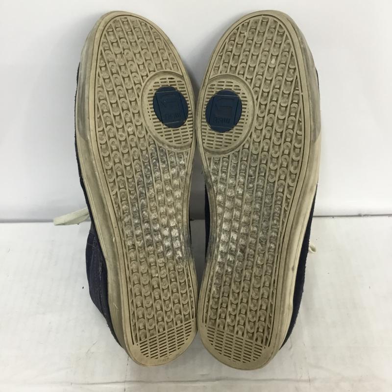 ジースターロゥ G-STAR RAW スニーカー スニーカー US10 箱無 US：10 無地 白 / ホワイト / X 紺 / ネイビー /  メンズ USED 古着 中古 10045072