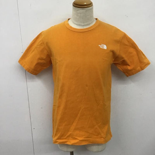 ザノースフェイス THE NORTH FACE Tシャツ 半袖 nt32010 Tシャツ プリントTシャツ クルーネックカットソー M ロゴ、文字 橙 / オレンジ /  メンズ USED 古着 中古 10125298