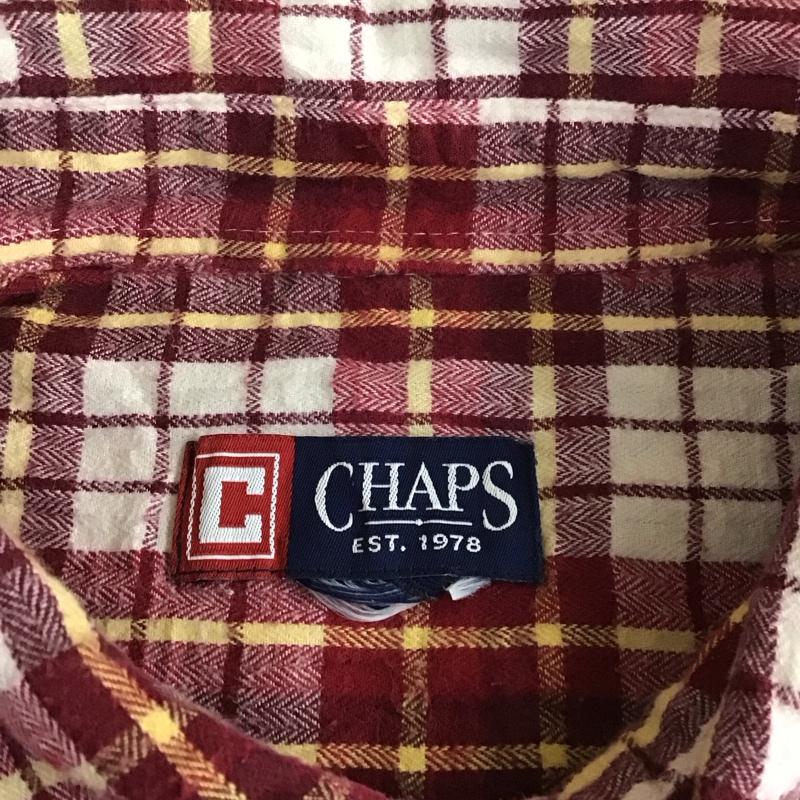 チャップス CHAPS シャツ、ブラウス 長袖 長袖シャツ カラーシャツ ポケットシャツ 長袖カットソー チェックシャツ L チェック マルチカラー / マルチカラー /  メンズ USED 古着 中古 10118281