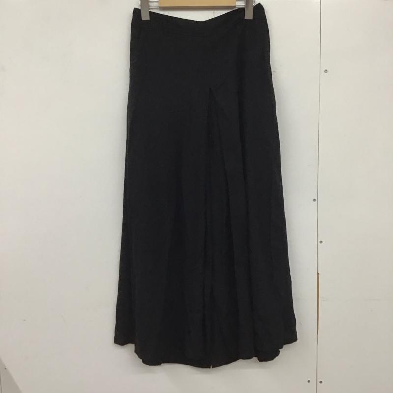 ニコアンド niko and... ボトムス ボトムス リネンパンツ L 無地 黒 / ブラック /  レディース USED 古着 中古 10133810