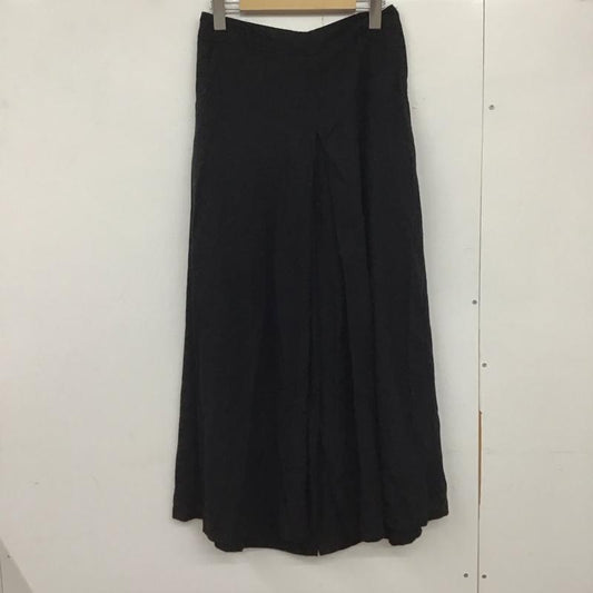 ニコアンド niko and... ボトムス ボトムス リネンパンツ L 無地 黒 / ブラック /  レディース USED 古着 中古 10133810