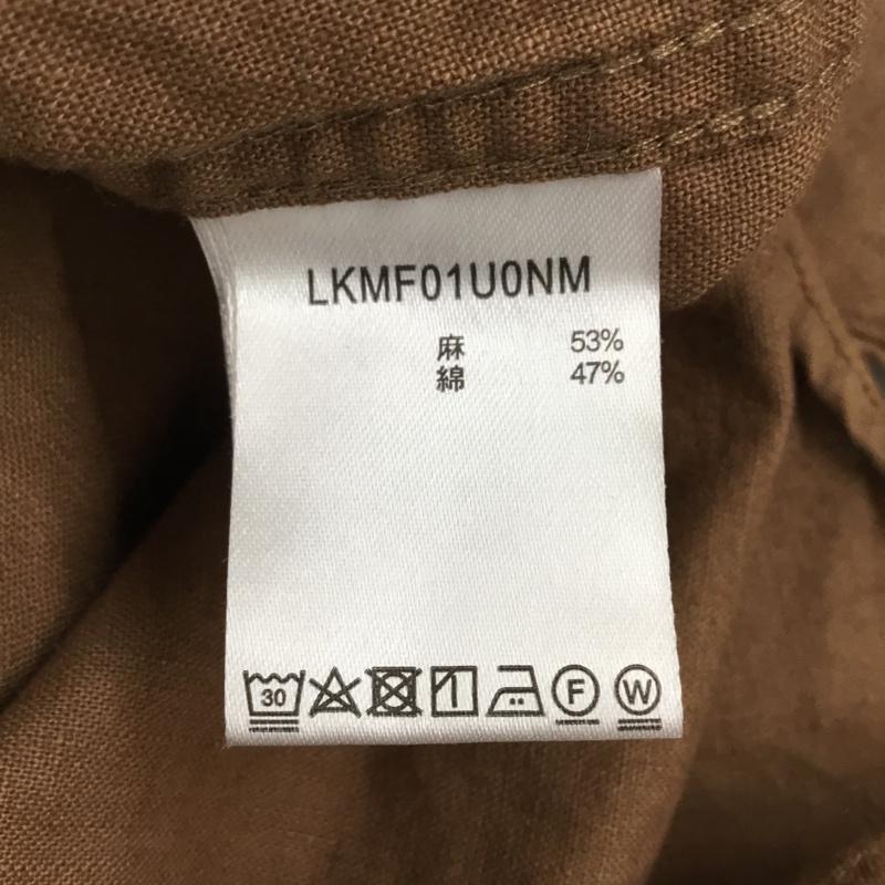 ラコレ LAKOLE シャツ、ブラウス 半袖 LKMF01U0NM ビッグシルエット オーバーサイズ L 無地 茶 / ブラウン /  メンズ USED 古着 中古 10117766