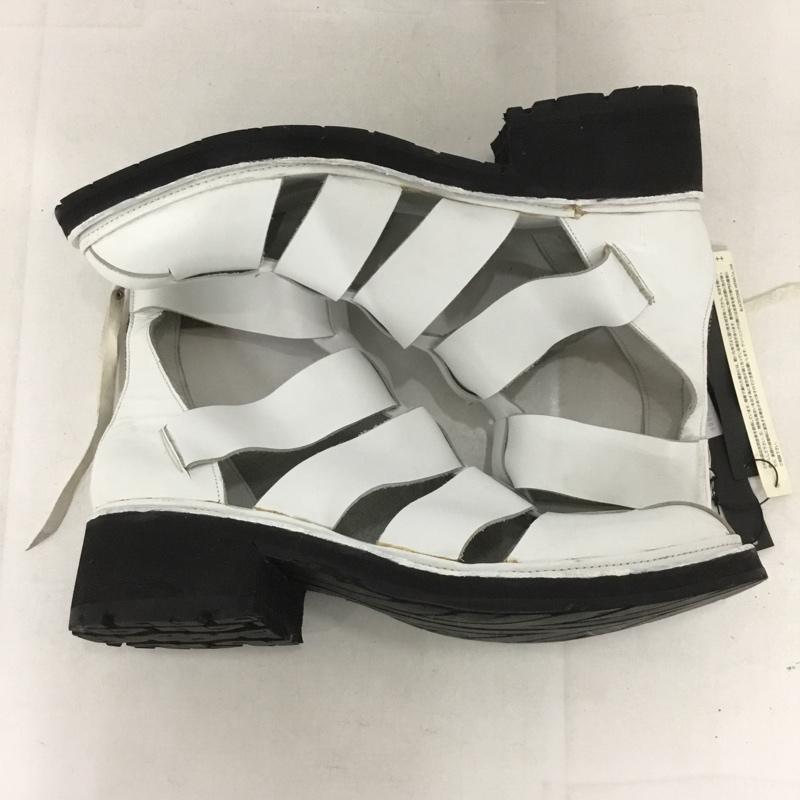 ケムリ KMRii サンダル サンダル 1801-BO02 METAL SANDAL レザー 無地 白 / ホワイト /  メンズ USED 古着 中古 10139073