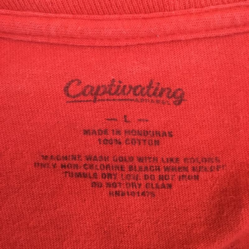 ユーズドクロージング used clothes Tシャツ 長袖 UofL captivating apparel L プリント 赤 / レッド /  メンズ USED 古着 中古 10127551