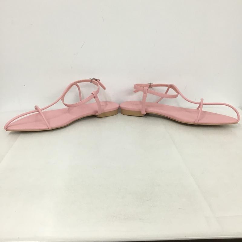 ミスティック mystic サンダル サンダル ストラップフラットサンダル 38 箱有 無地 桃 / ピンク /  レディース USED 古着 中古 10146269