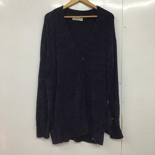 ジェラートピケ gelato pique カーディガン 長袖 長袖カーディガン 前ボタン ニットカーディガン ルームウェア M 無地 紺 / ネイビー /  メンズ USED 古着 中古 10144471