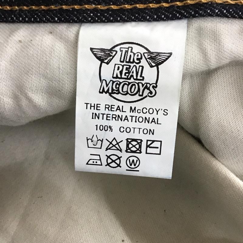 ザリアルマッコイズ THE REAL McCOY S パンツ デニム、ジーンズ デニムパンツ ストレートパンツ ワイドパンツ カジュアルパンツ 36 無地 インディゴ / インディゴ /  メンズ USED 古着 中古 10115389