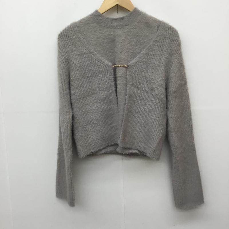 アースミュージックアンドエコロジー earth music&ecology アンサンブルニット 長袖 01000592400 FREE  グレージュ / グレージュ /  レディース USED 古着 中古 10143571