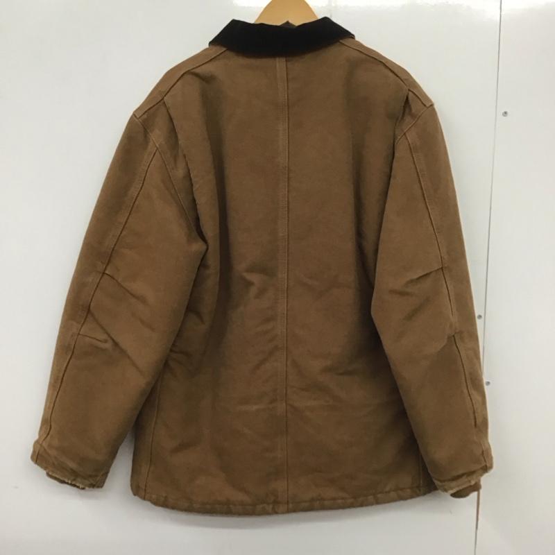 カーハート Carhartt ジャケット、上着 ジャケット、ブレザー ジップアップジャケット アウター 古着 カラージャケット M ロゴ、文字 ベージュ / ベージュ /  メンズ USED 古着 中古 10137649