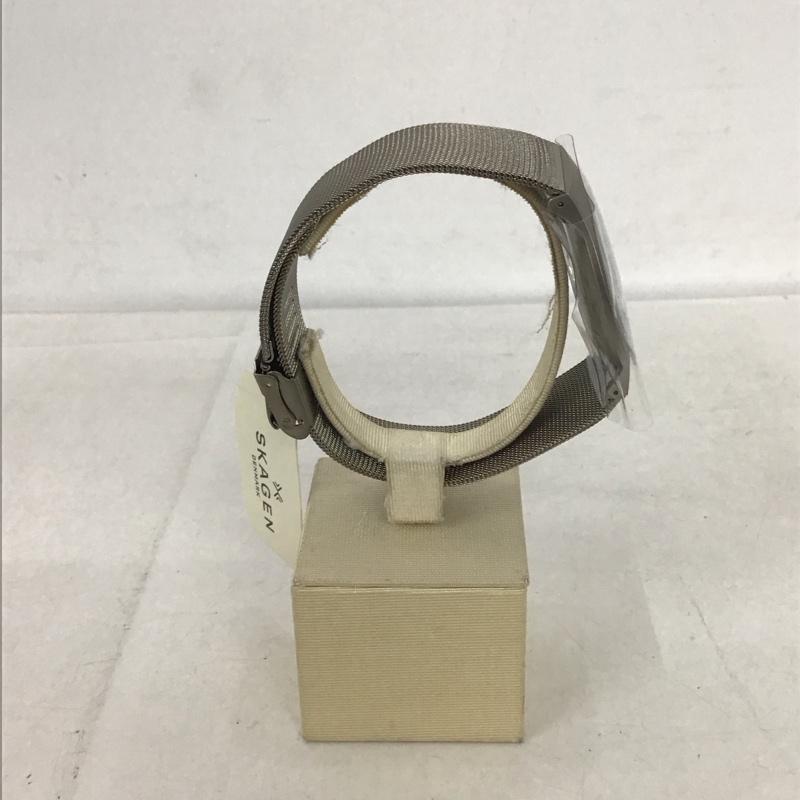 スカーゲン SKAGEN 腕時計 アナログ（クォーツ式） 233XLTTN SUNDBY TITANIUM 箱有 ロゴ、文字 銀 / シルバー / X 紺 / ネイビー /  メンズ USED 古着 中古 10134341