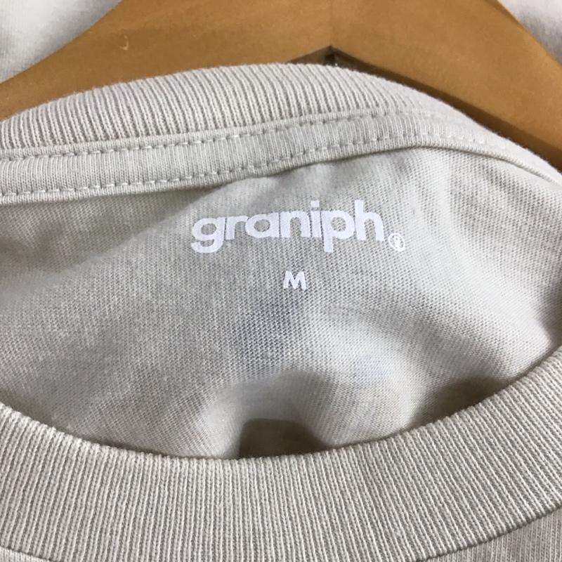 グラニフ graniph Tシャツ 半袖 半袖カットソー プリントTシャツ クルーネックカットソー M ロゴ、文字 ベージュ / ベージュ /  メンズ USED 古着 中古 10150927