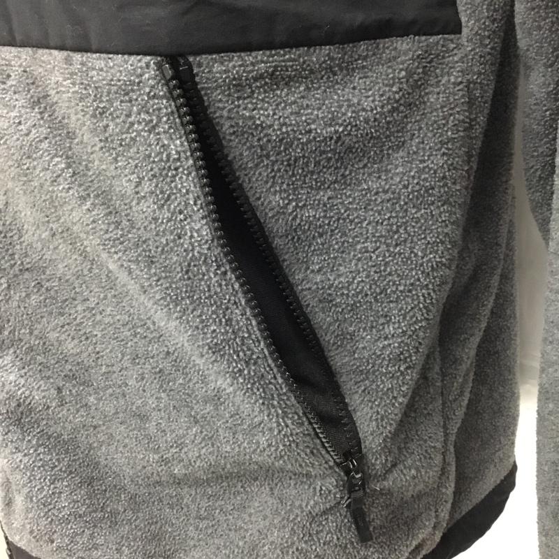 ザノースフェイス THE NORTH FACE ジャケット、上着 ジャンパー、ブルゾン NA61631 トレッキングフリースジャケット ジップアップジャケット アウター XL ロゴ、文字 黒 / ブラック / X 灰 / グレー /  メンズ USED 古着 中古 10106585
