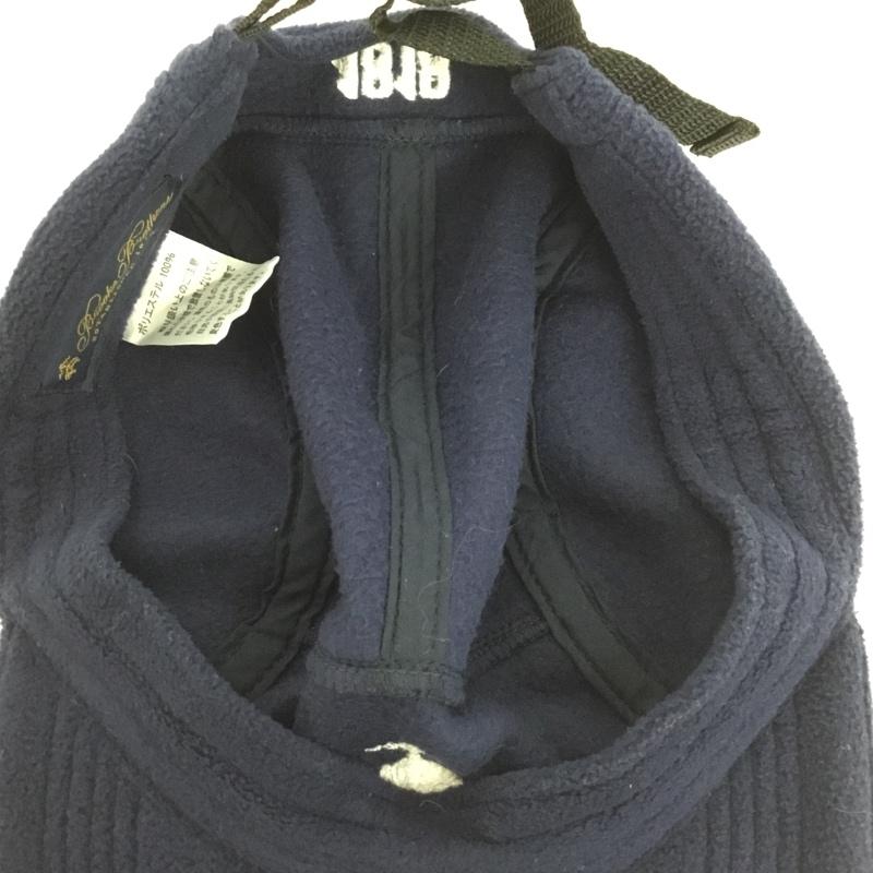 ブルックスブラザーズ BROOKS BROTHERS 帽子 キャップ ポリエステル フリース GFロゴ ジェットキャップ ワンポイント 紺 / ネイビー /  メンズ USED 古着 中古 10144843