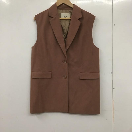 スライ SLY ベスト ベスト 030EAP30-1040 WOOL MIX OVER ベスト FREE 無地 桃 / ピンク /  レディース USED 古着 中古 10136914