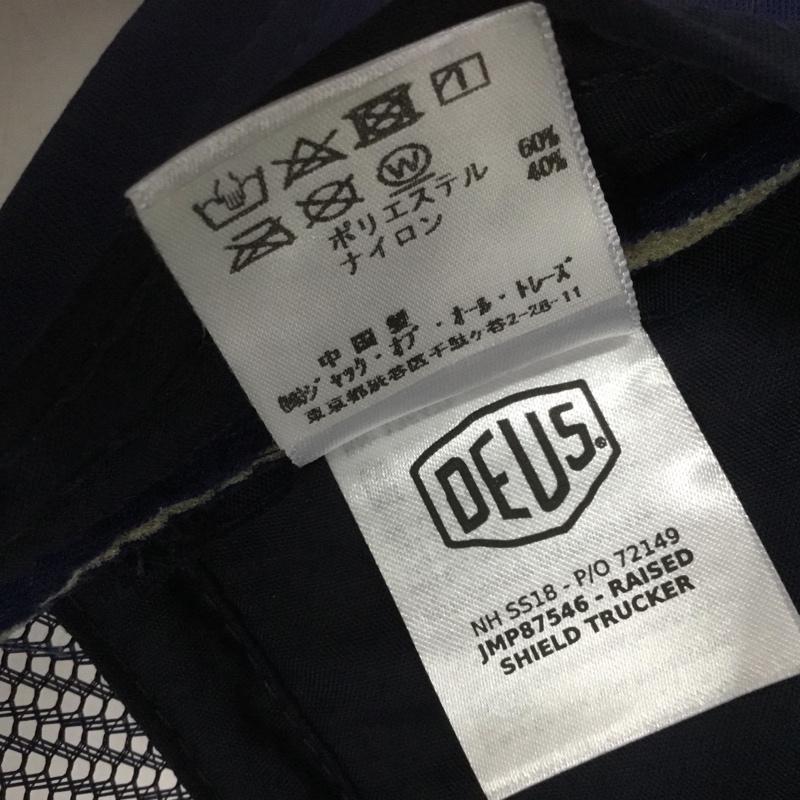 デウスエクスマキナ DEUS EX MACHINA 帽子 キャップ JMP87546 メッシュキャップ ロゴ、文字 紺 / ネイビー /  メンズ USED 古着 中古 10132034