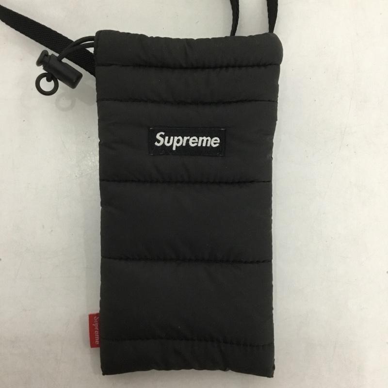 シュプリーム Supreme ショルダーバッグ ショルダーバッグ Puffer Neck Pouch 22AW 22FW ネックポーチ スマホショルダー ロゴ、文字 黒 / ブラック /  メンズ USED 古着 中古 10145855