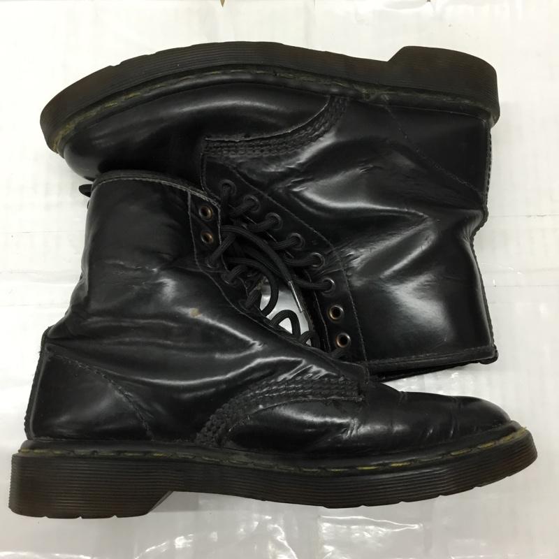 ドクターマーチン Dr.Martens ブーツ ショートブーツ 8ホール 無地 黒 / ブラック /  メンズ USED 古着 中古 10110504