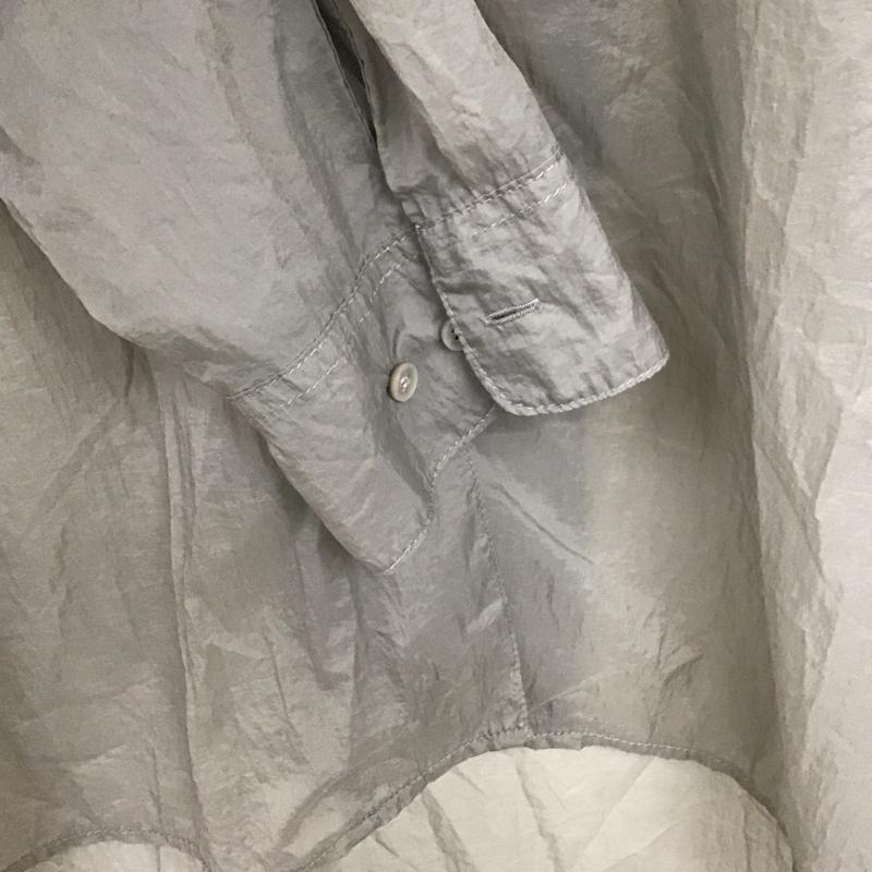 スローバイスライ THROW by SLY シャツ、ブラウス 長袖 030DS030-1810 SHEER TEXUTURE SH FREE 無地 灰 / グレー /  レディース USED 古着 中古 10136850