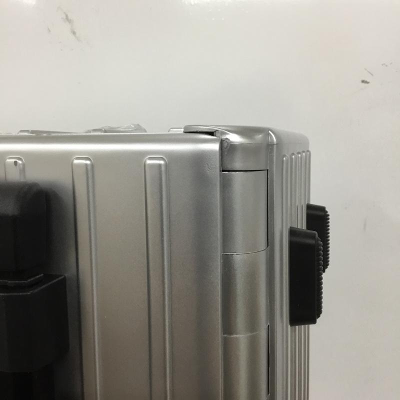 アンドフラット &.FLAT スーツケース、トランク スーツケース、トランク FL14-4-00001 折りたたみ ハードキャリーバッグ キャリーケース 箱有 ロゴ、文字 銀 / シルバー /  メンズ USED 古着 中古 10137514