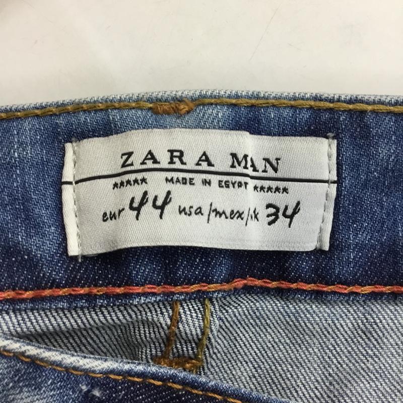 ザラメン ZARA MAN パンツ デニム、ジーンズ デニムパンツ スリムパンツ ストレッチパンツ ジーンズ 44 無地 インディゴ / インディゴ /  メンズ USED 古着 中古 10115009