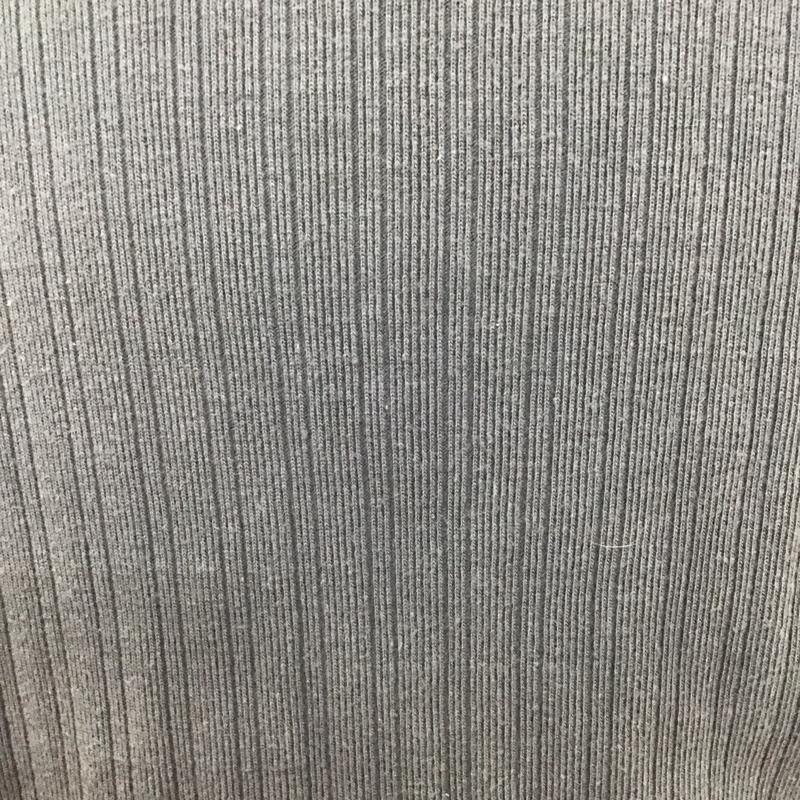 クッシュマン CUSHMAN カットソー 長袖 長袖カットソー タートルネックカットソー L ストライプ 灰 / グレー /  メンズ USED 古着 中古 10127659