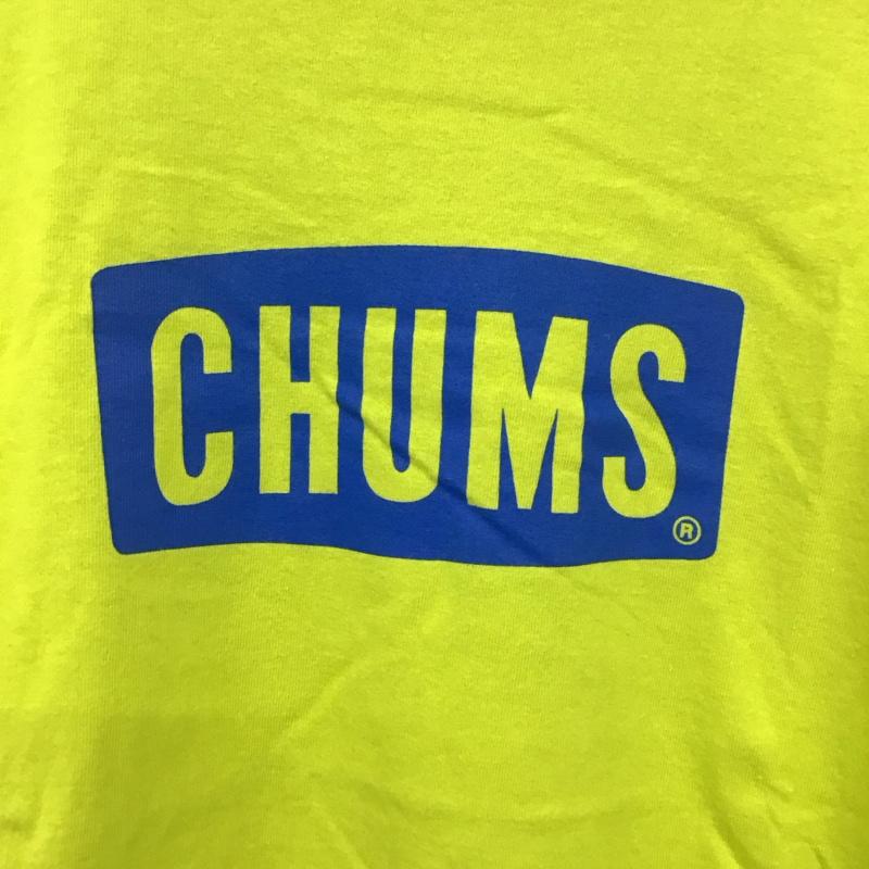 チャムス CHUMS Tシャツ 半袖 S プリント 黄緑 / イエローグリーン /  メンズ USED 古着 中古 10131352