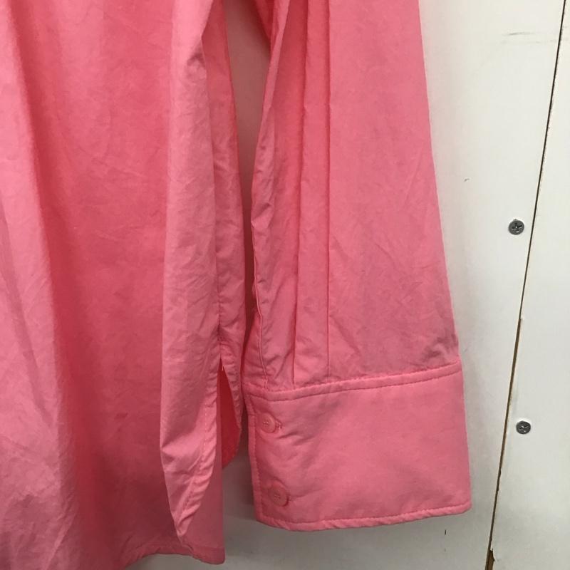 ザラ ZARA シャツ、ブラウス 長袖 7890 730 637 スリット M 無地 桃 / ピンク /  レディース USED 古着 中古 10139579