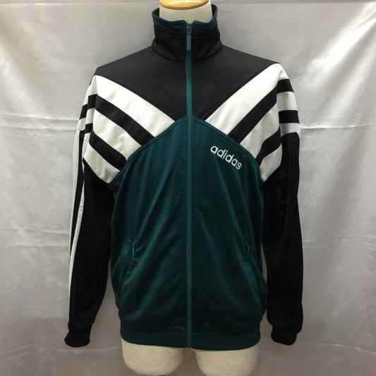 アディダス adidas ジャケット、上着 ジャケット、ブレザー ジップアップジャケット ジャージ カジュアルジャケット スポーツウェア 80s XL ロゴ、文字 マルチカラー / マルチカラー /  メンズ USED 古着 中古 10109336