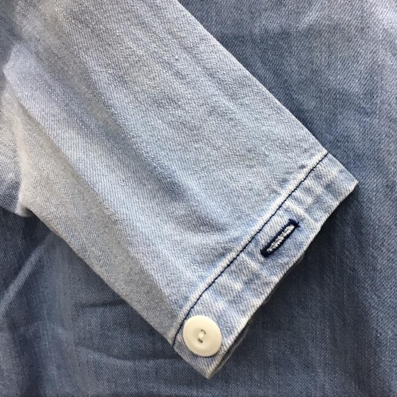 サニースポーツ SUNNY SPORTS カットソー 長袖 長袖シャツカットソー プルオーバーシャツ デニムシャツ M 無地 インディゴ / インディゴ /  メンズ USED 古着 中古 10116197