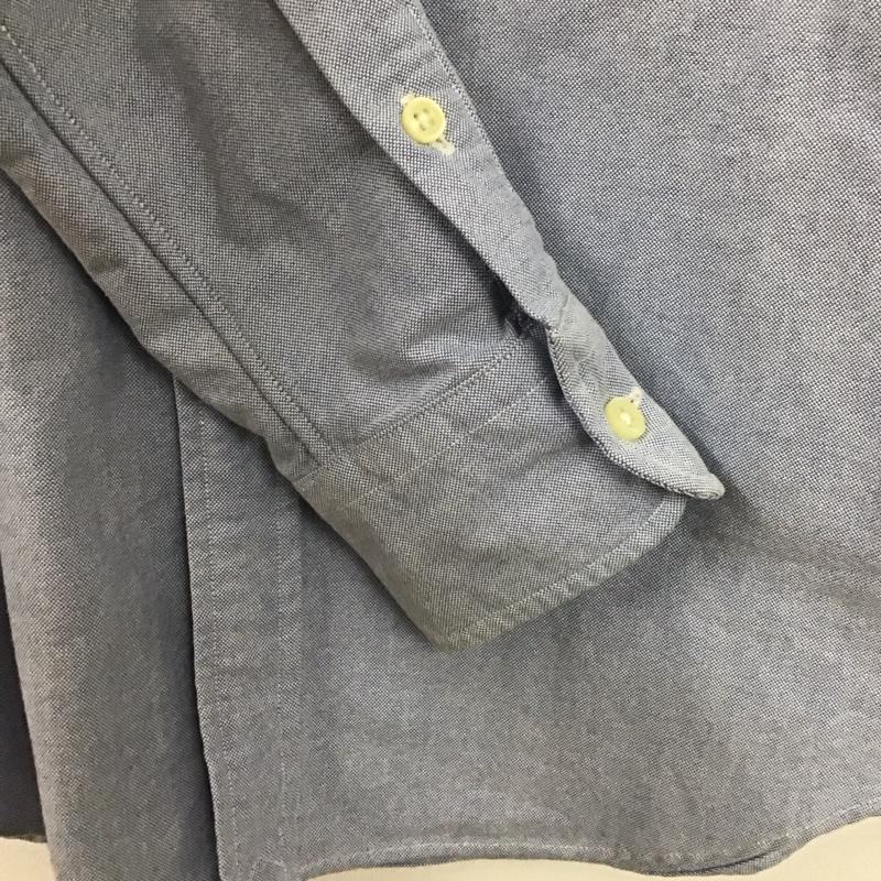 ラルフローレン RALPHLAUREN シャツ、ブラウス 長袖 長袖シャツ 無地シャツ カラーシャツ ボタンダウンシャツ XS ロゴ、文字 水色 / ライトブルー /  レディース USED 古着 中古 10149558
