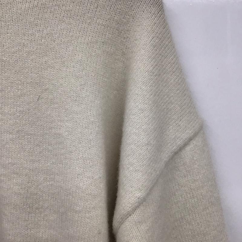 マウジー MOUSSY ニット、セーター 長袖 010EAF70-6030-1 HN COCOON SLEEVE KNIT FREE 無地 オフホワイト / オフホワイト /  レディース USED 古着 中古 10119580