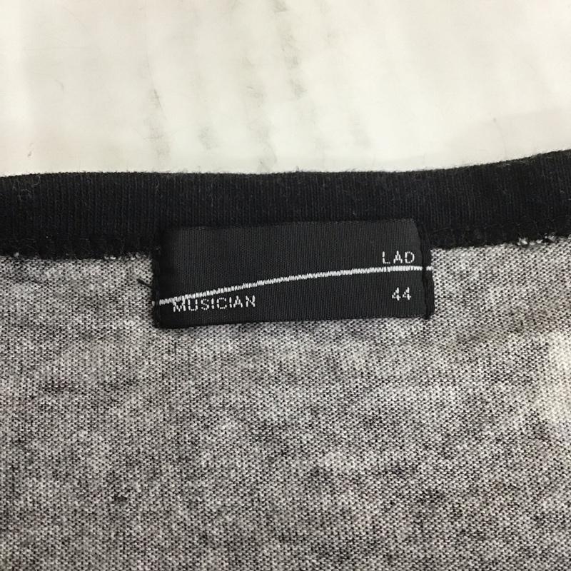 ラッドミュージシャン LAD MUSICIAN Tシャツ 半袖 2118-713 ビッグTシャツ フラワー柄 44 総柄 黒 / ブラック /  メンズ USED 古着 中古 10107914