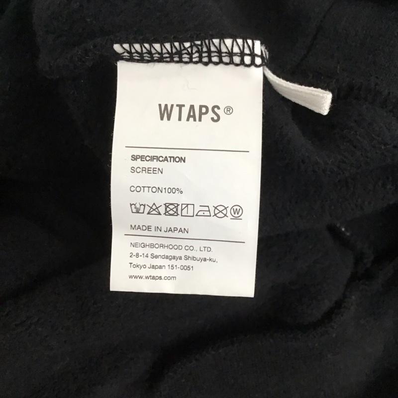 ダブルタップス WTAPS トレーナー 長袖 長袖トレーナー スウェット クルーネック プルオーバー 3 ロゴ、文字 黒 / ブラック /  メンズ USED 古着 中古 10142891