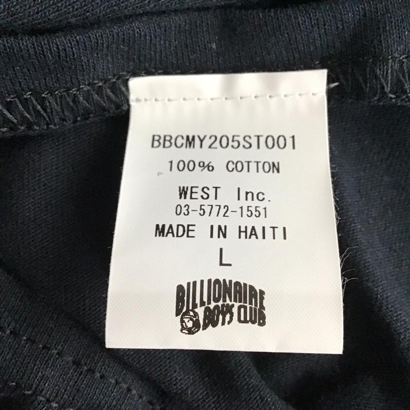 ビリオネア・ボーイズ・クラブ BILLIONAIRE BOYS CLUB Tシャツ 半袖 半袖カットソー プリントTシャツ クルーネックカットソー L プリント 黒 / ブラック /  メンズ USED 古着 中古 10123136