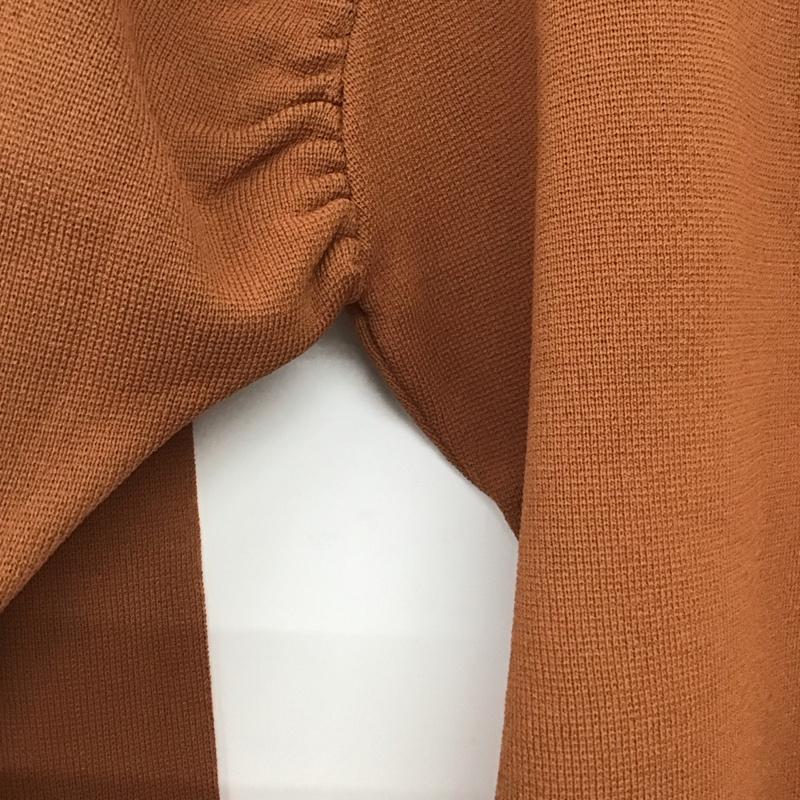 スライ SLY ニット、セーター 長袖 030ESZ70-3710 FRONT BUTTON トップス 2 無地 茶 / ブラウン /  レディース USED 古着 中古 10140226