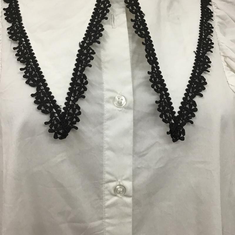 ザラ ZARA ワンピース ロングスカート 8741 901 250 フレアスリーブ ビッグカラー 半袖 S 無地 白 / ホワイト / X 黒 / ブラック /  レディース USED 古着 中古 10107161
