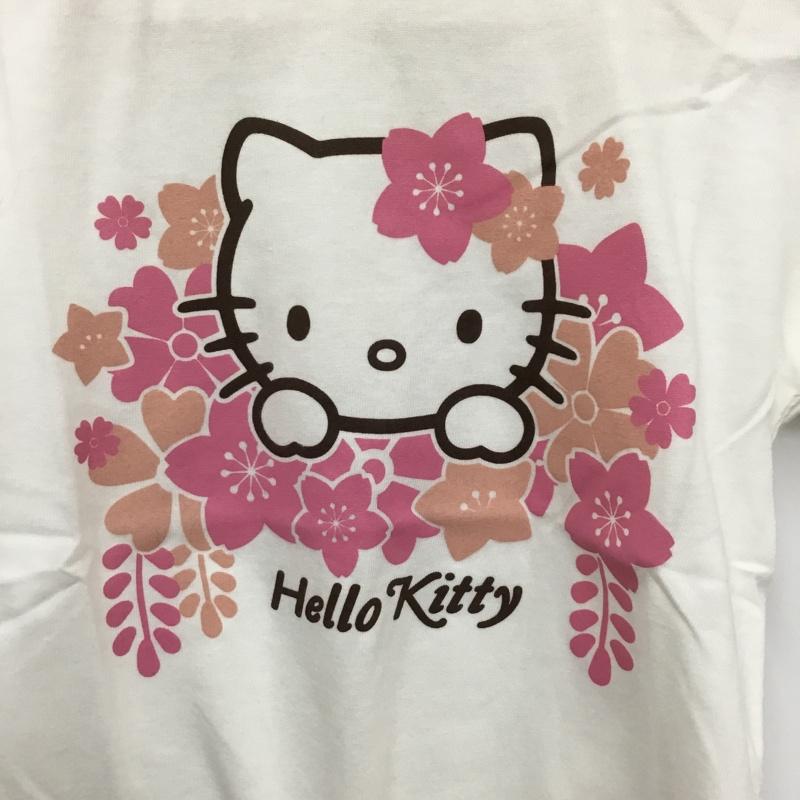 豊天商店 ぶーでんしょうてん Tシャツ 半袖 サンリオ キティちゃん 120cm プリント X キャラクター 白 / ホワイト /  ガールズ USED 古着 中古 10134335