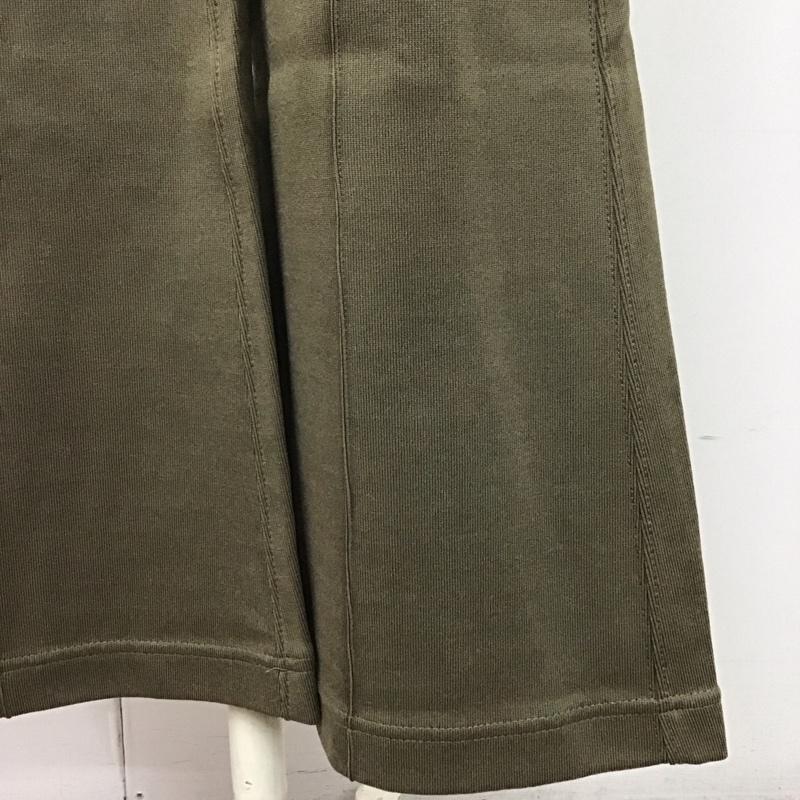 スローバイスライ THROW by SLY ボトムス ボトムス 030ES081-3040 TEXTURE CUT BELL BOTTOM ベルボトム フレア 1 無地 カーキ / カーキ /  レディース USED 古着 中古 10120138