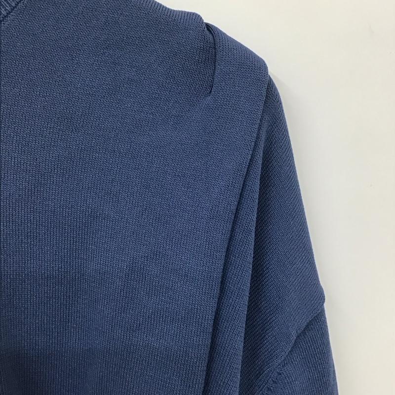 ケービーエフ KBF ニット、セーター 長袖 KB94-22S010 アシンメトリータックニット Sweater 無地 青 / ブルー /  レディース USED 古着 中古 10131664