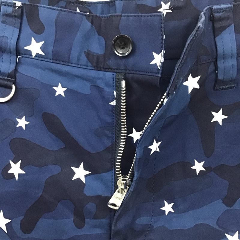 ユニフォームエクスペリメント uniform experiment パンツ ショートパンツ 半袖パンツ ショートパンツ プリントパンツ 2 プリント 紺 / ネイビー /  メンズ USED 古着 中古 10111655