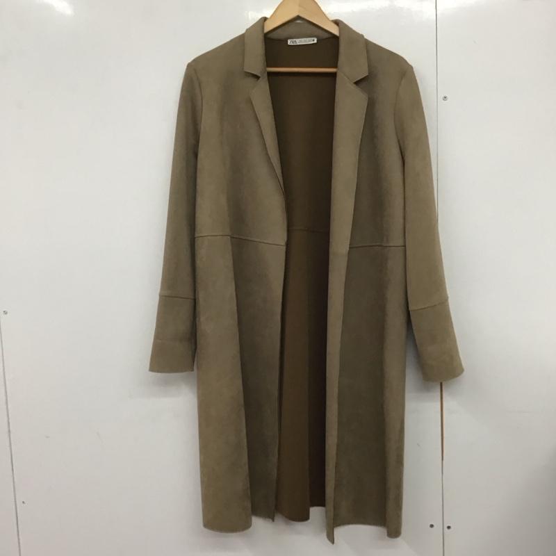ザラ ZARA コート コート一般 S 無地 茶 / ブラウン /  レディース USED 古着 中古 10140804