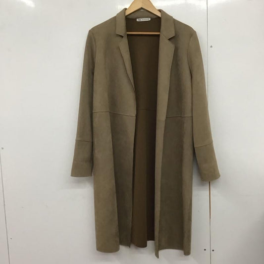 ザラ ZARA コート コート一般 S 無地 茶 / ブラウン /  レディース USED 古着 中古 10140804