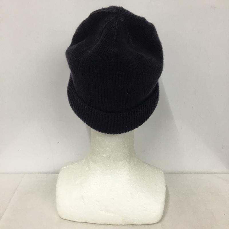 テンダーロイン TENDERLOIN 帽子 ニット帽 コットン ロゴ、文字 紺 / ネイビー /  メンズ USED 古着 中古 10143989