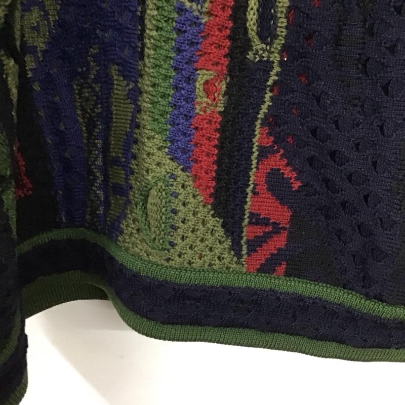 クージ COOGI ニット、セーター 長袖 長袖ニットカットソー スタンドネック セーター M プリント マルチカラー / マルチカラー /  メンズ USED 古着 中古 10138430